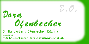 dora ofenbecher business card